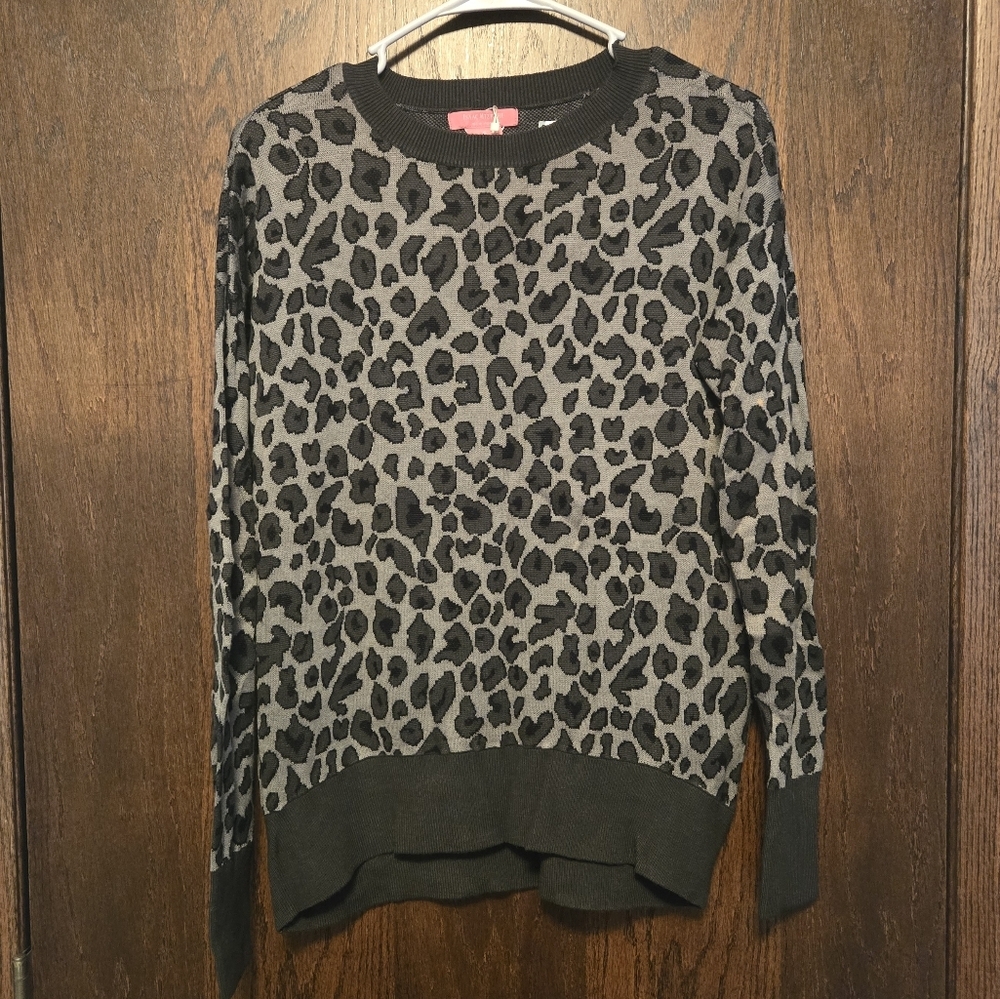 Isaac Mizrahi Animal Print Sweater